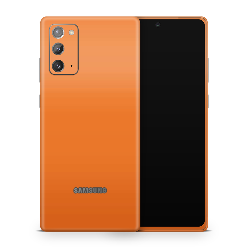 SkinNit Decal Sticker Skin Samsung Galaxy Note 20 Orange (Decal Skin)