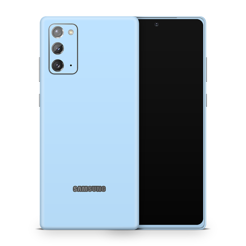 SkinNit Decal Sticker Skin Samsung Galaxy Note 20 Pastel Blue (Decal Skin)