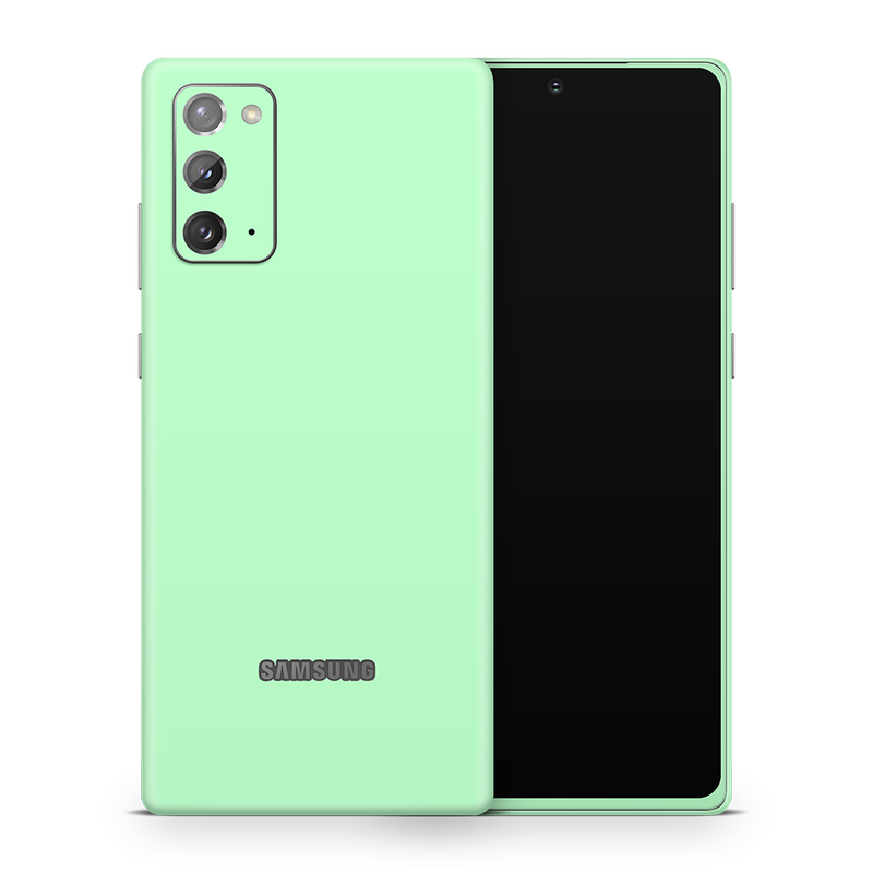 SkinNit Decal Sticker Skin Samsung Galaxy Note 20 Pastel Green (Decal Skin)