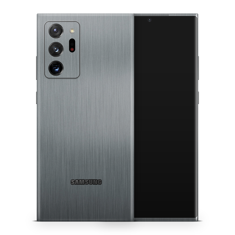 SkinNit Decal Sticker Skin Samsung Galaxy Note 20 Ultra Brushed Aluminum (Decal Skin)