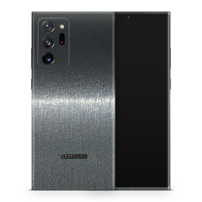 SkinNit Decal Sticker Skin Samsung Galaxy Note 20 Ultra Brushed Steel (Decal Skin)