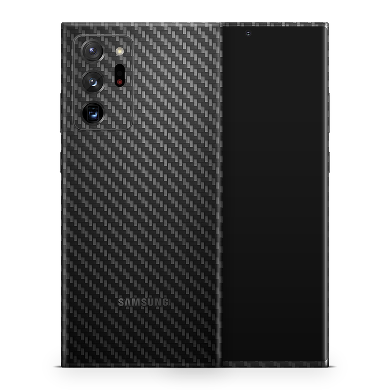 SkinNit Decal Sticker Skin Samsung Galaxy Note 20 Ultra Carbon Fiber Black (Decal Skin)
