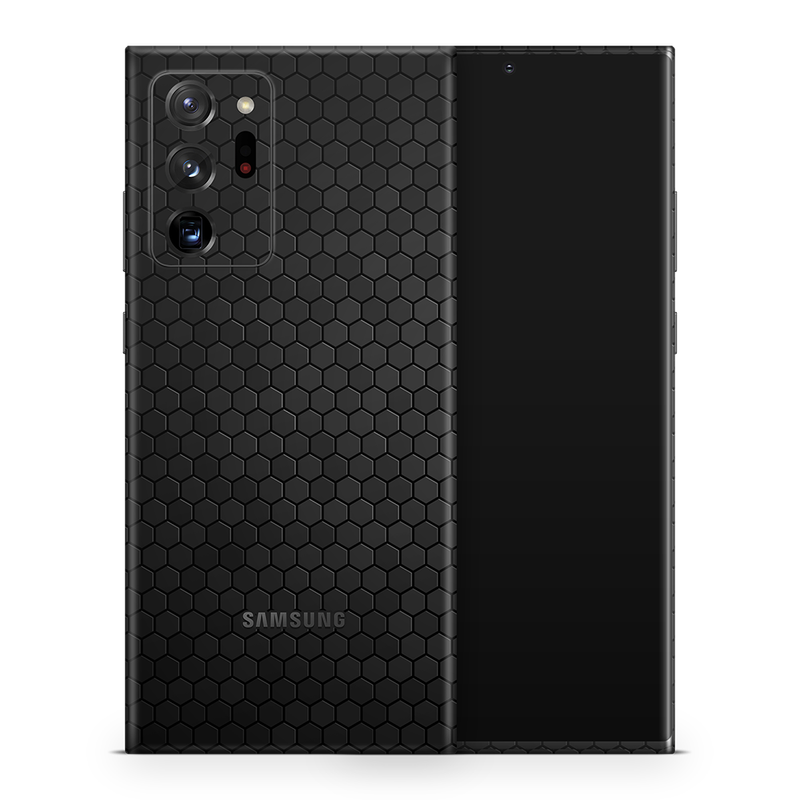 SkinNit Decal Sticker Skin Samsung Galaxy Note 20 Ultra Honeycomb Black (Decal Skin)