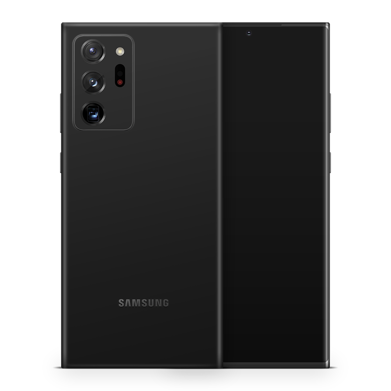 SkinNit Decal Sticker Skin Samsung Galaxy Note 20 Ultra Matte Black (Decal Skin)