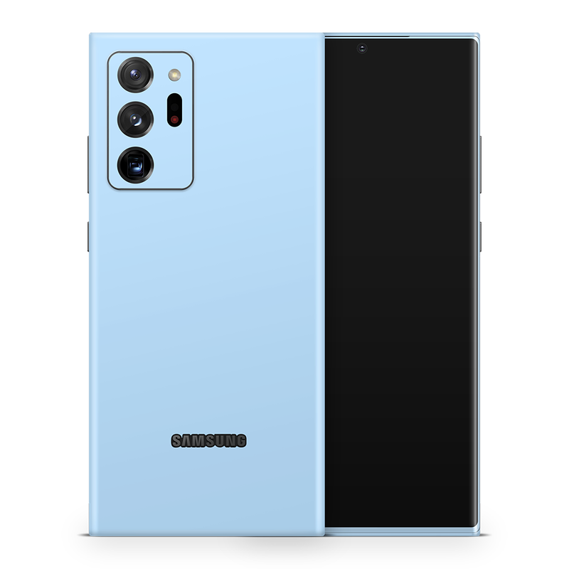 SkinNit Decal Sticker Skin Samsung Galaxy Note 20 Ultra Pastel Blue (Decal Skin)