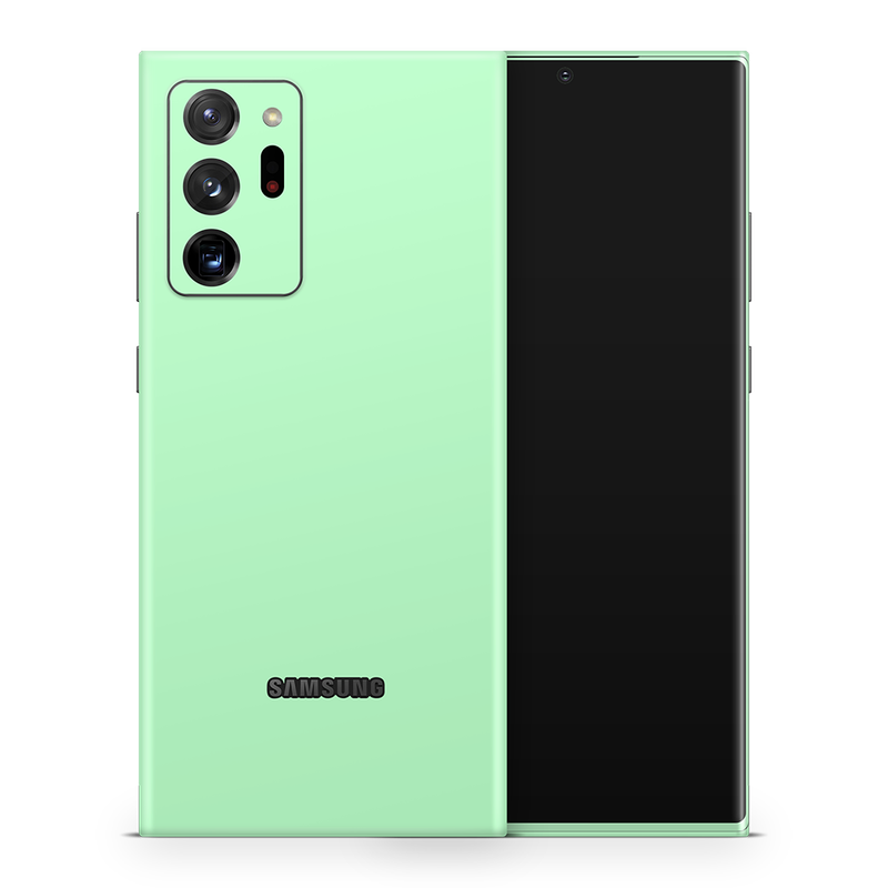 SkinNit Decal Sticker Skin Samsung Galaxy Note 20 Ultra Pastel Green (Decal Skin)