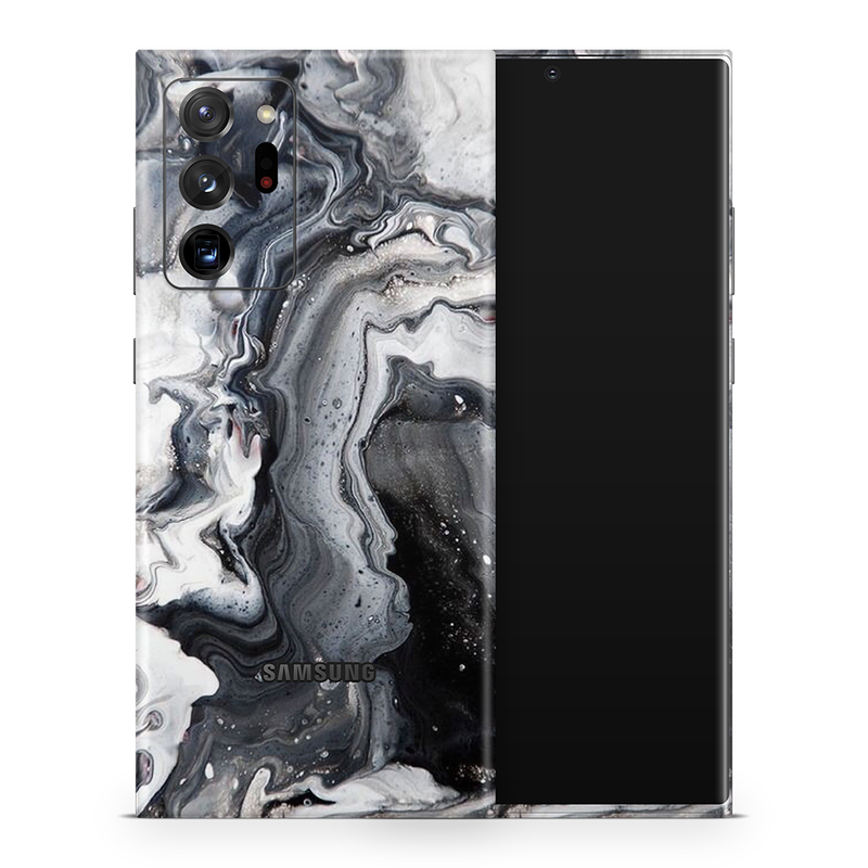 SkinNit Decal Sticker Skin Samsung Galaxy Note 20 Ultra Marble White Desert (Decal Skin)