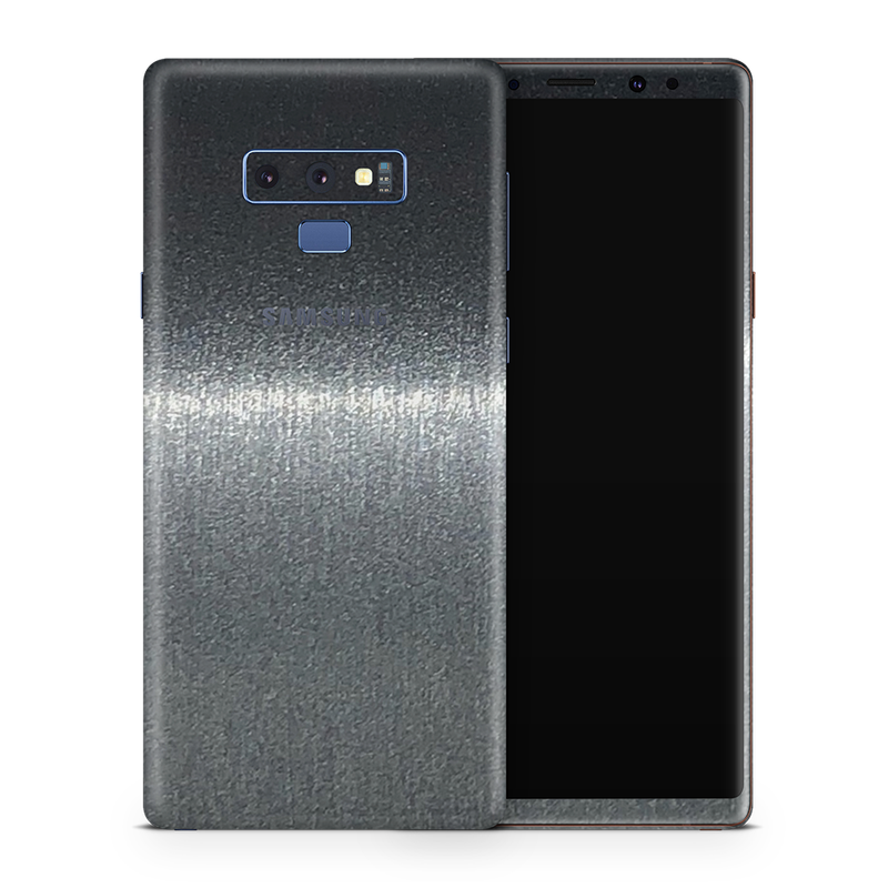 SkinNit Decal Sticker Skin Samsung Galaxy Note 9 Brushed Steel (Decal Skin)
