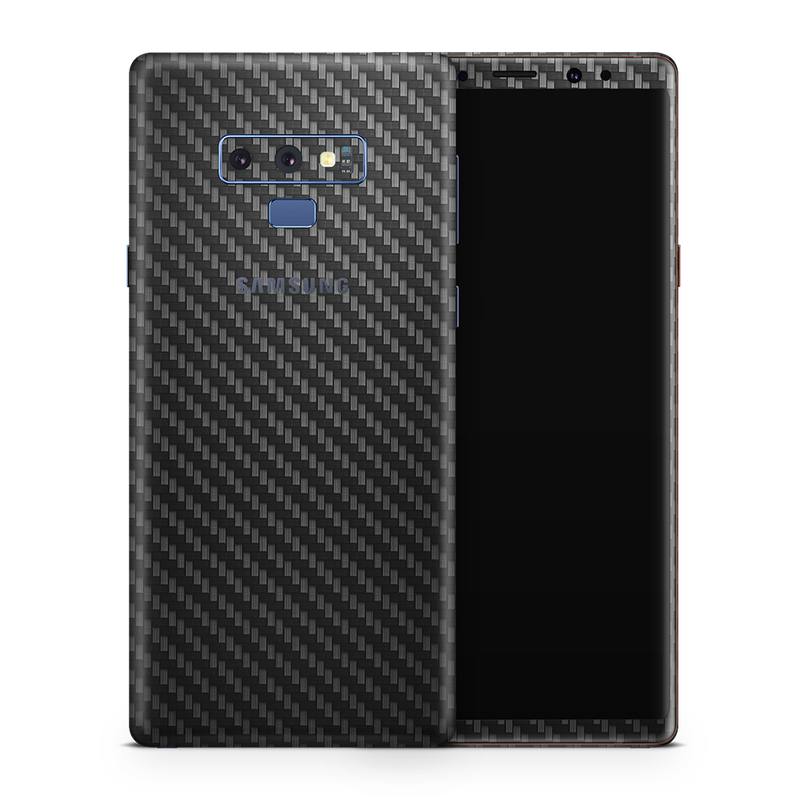 SkinNit Decal Sticker Skin Samsung Galaxy Note 9 Carbon Fiber Black (Decal Skin)