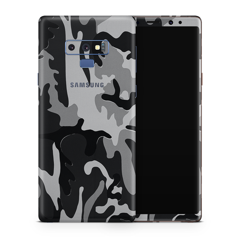SkinNit Decal Sticker Skin Samsung Galaxy Note 9 Camo Snow (Decal Skin)