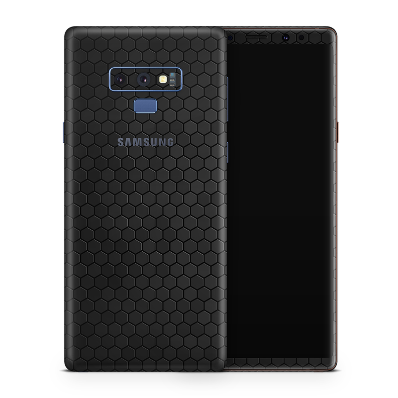SkinNit Decal Sticker Skin Samsung Galaxy Note 9 Honeycomb Black (Decal Skin)
