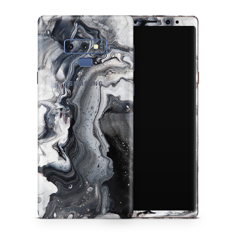 SkinNit Decal Sticker Skin Samsung Galaxy Note 9 Marble White Desert (Decal Skin)