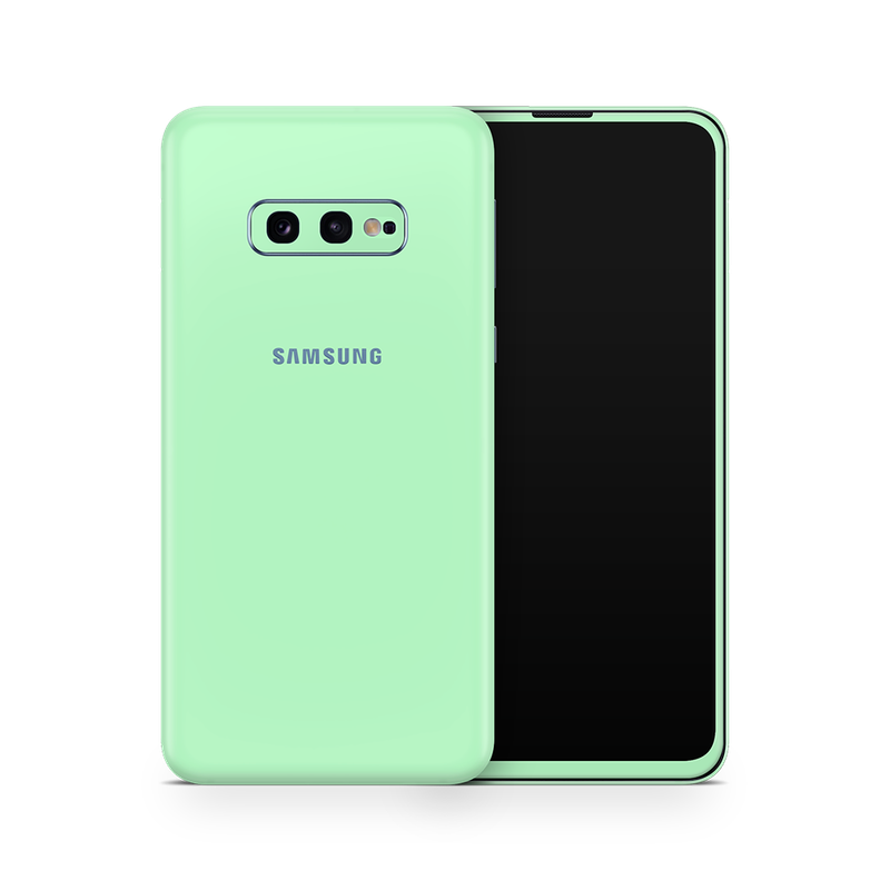 SkinNit Decal Sticker Skin Samsung Galaxy S10E Pastel Green (Decal Skin)