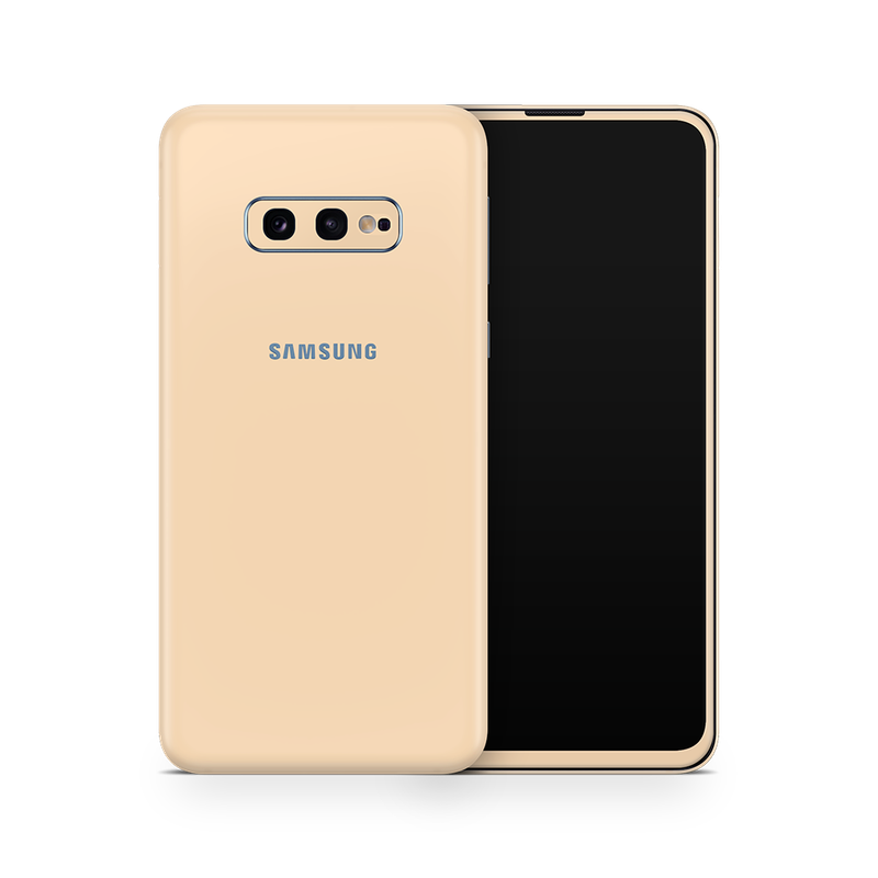 SkinNit Decal Sticker Skin Samsung Galaxy S10E Pastel Orange (Decal Skin)