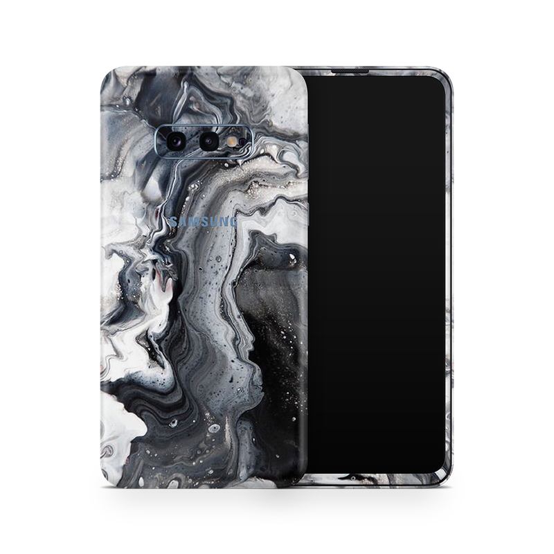 SkinNit Decal Sticker Skin Samsung Galaxy S10E Marble White Desert (Decal Skin)