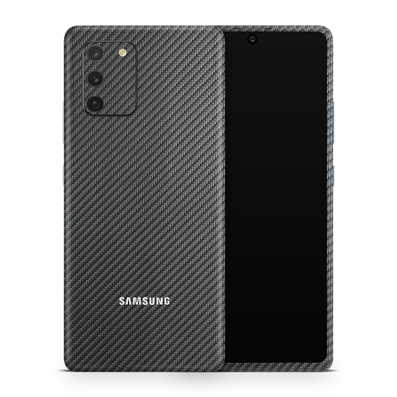 SkinNit Decal Sticker Skin Samsung Galaxy S10 Lite Carbon Fiber Anthracite (Decal Skin)