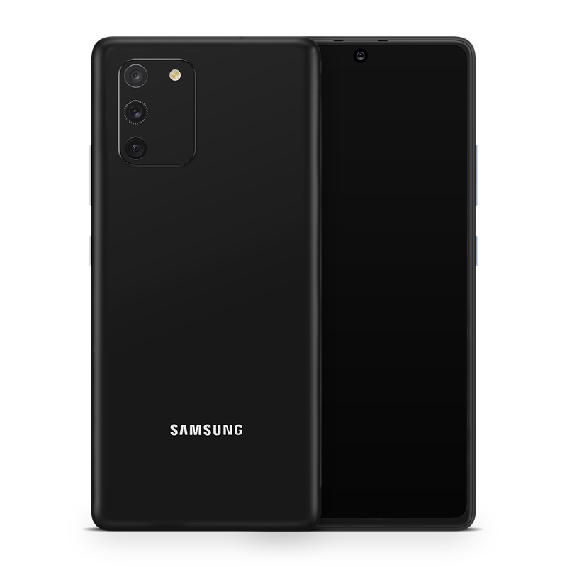 SkinNit Decal Sticker Skin Samsung Galaxy S10 Lite Matte Black (Decal Skin)