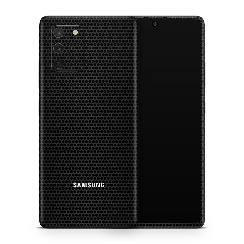 SkinNit Decal Sticker Skin Samsung Galaxy S10 Lite Matrix Black (Decal Skin)