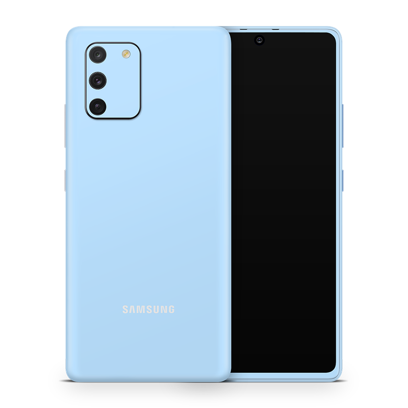 SkinNit Decal Sticker Skin Samsung Galaxy S10 Lite Pastel Blue (Decal Skin)