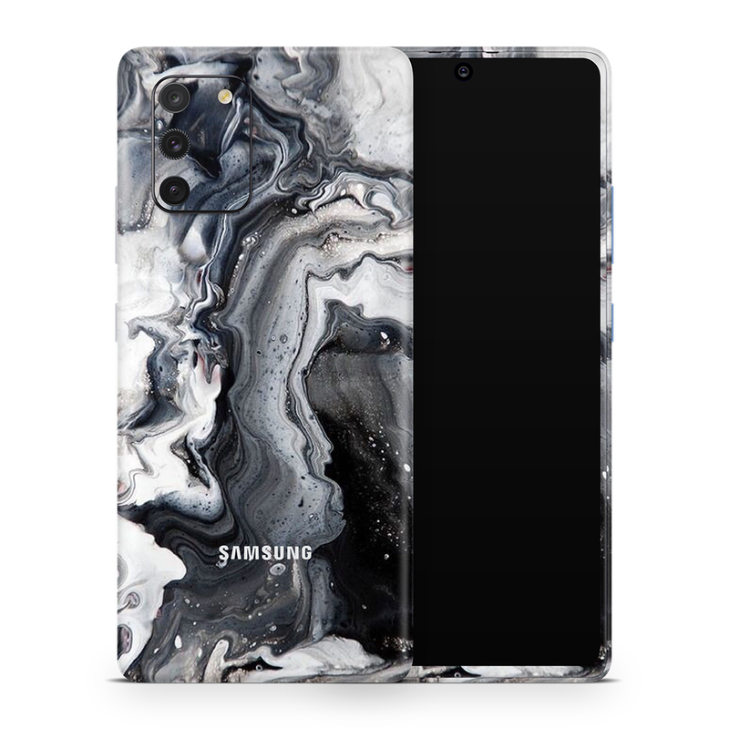 SkinNit Decal Sticker Skin Samsung Galaxy S10 Lite Marble White Desert (Decal Skin)