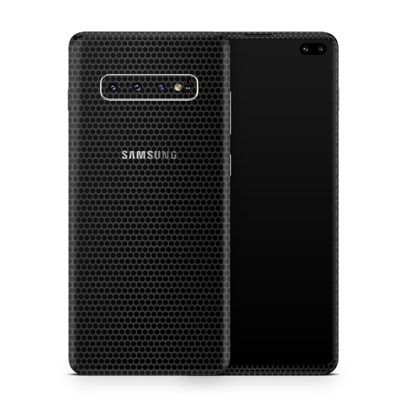 SkinNit Decal Sticker Skin Samsung Galaxy S10 Matrix Black (Decal Skin)