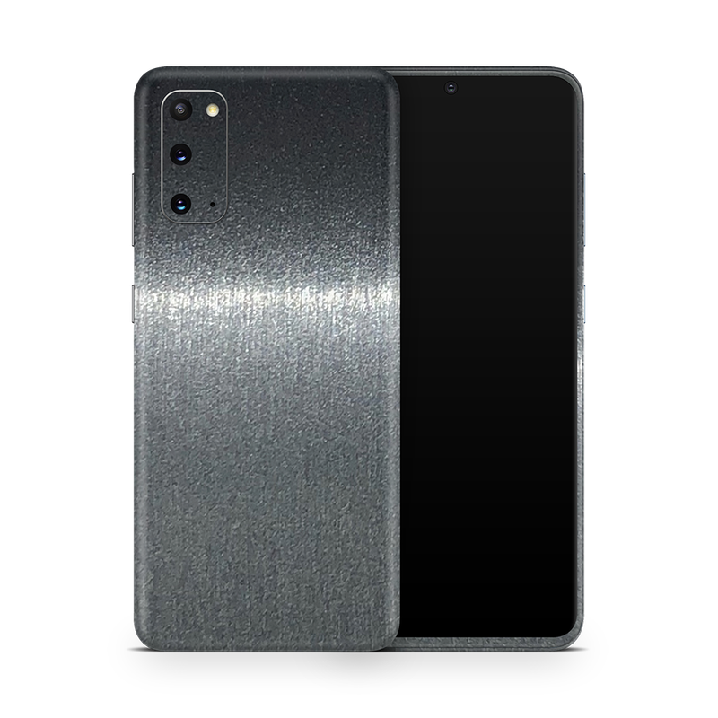 SkinNit Decal Sticker Skin Samsung Galaxy S20 Brushed Steel (Decal Skin)