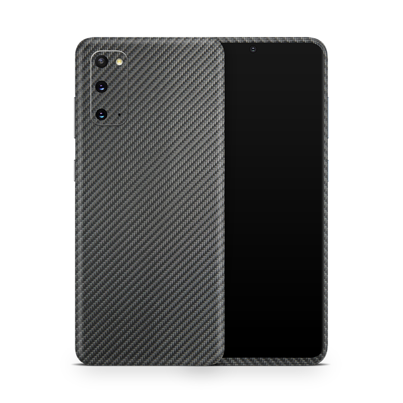 SkinNit Decal Sticker Skin Samsung Galaxy S20 Carbon Fiber Anthracite (Decal Skin)