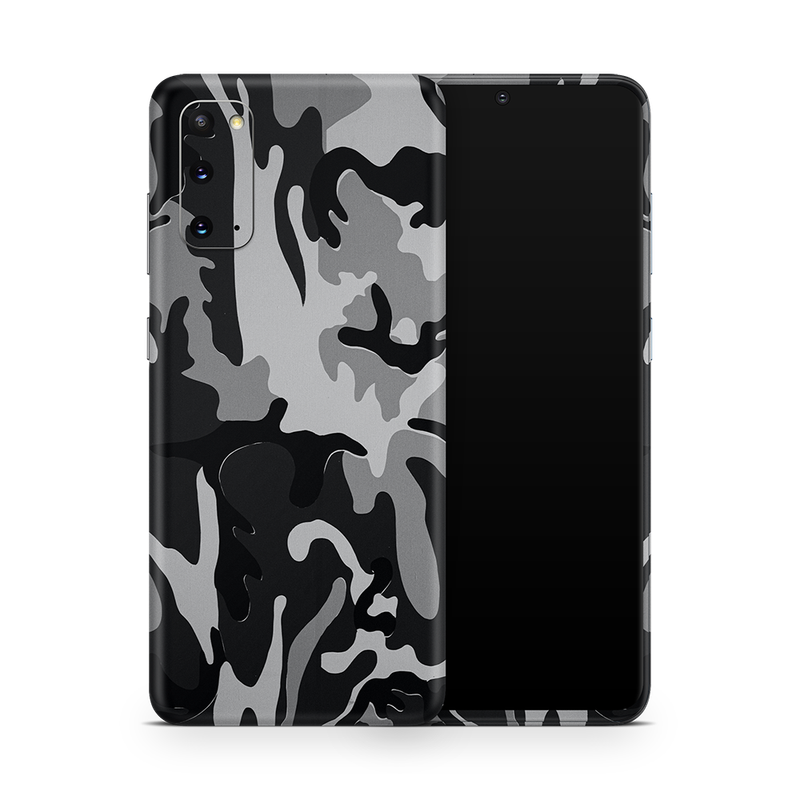 SkinNit Decal Sticker Skin Samsung Galaxy S20 Camo Snow (Decal Skin)