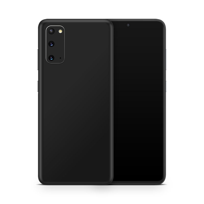 SkinNit Decal Sticker Skin Samsung Galaxy S20 Matte Black (Decal Skin)