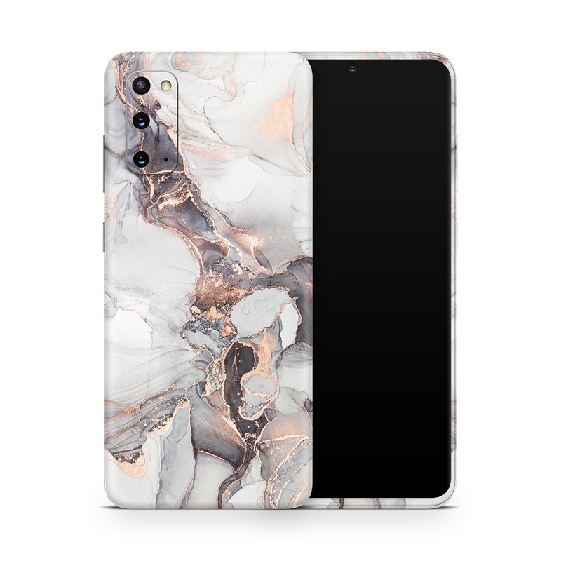 SkinNit Decal Sticker Skin Samsung Galaxy S20 Marble Mystic (Decal Skin)