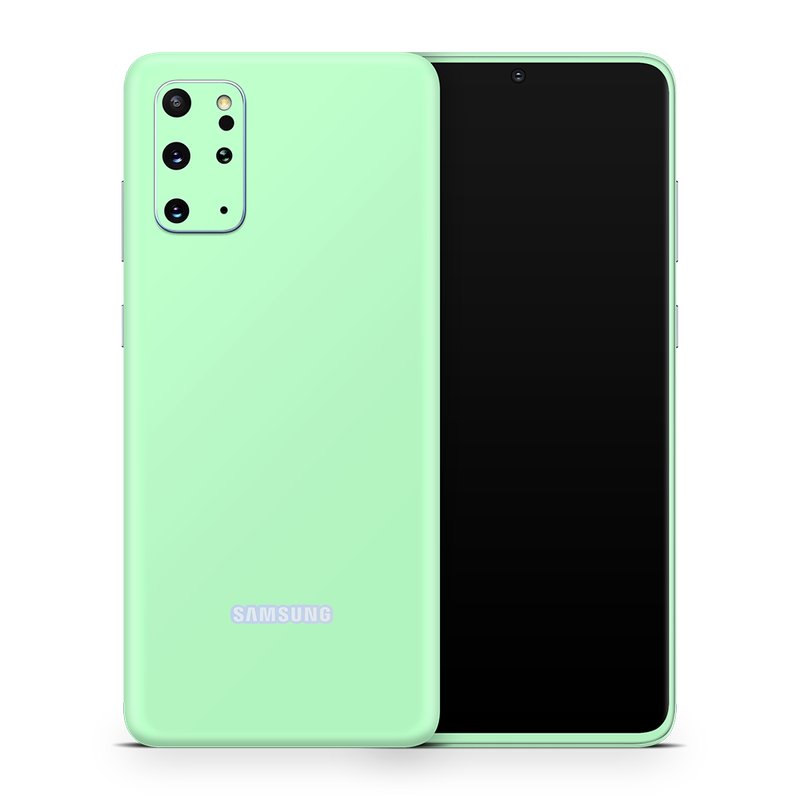 SkinNit Decal Sticker Skin Samsung Galaxy S20 Plus Pastel Green (Decal Skin)