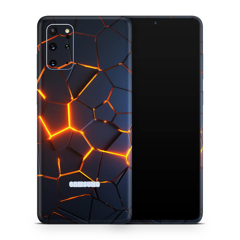 SkinNit Decal Sticker Skin Samsung Galaxy S20 Plus Premium Lava (Decal Skin)