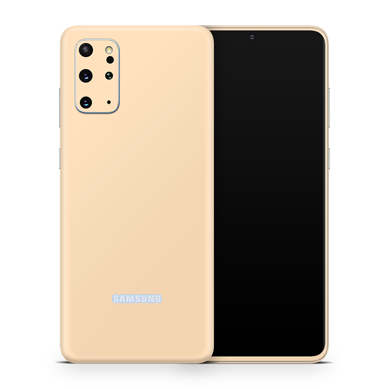 SkinNit Decal Sticker Skin Samsung Galaxy S20 Plus Pastel Orange (Decal Skin)