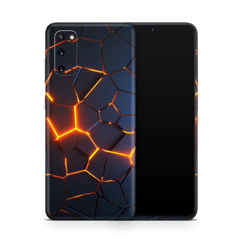 SkinNit Decal Sticker Skin Samsung Galaxy S20 Premium Lava (Decal Skin)