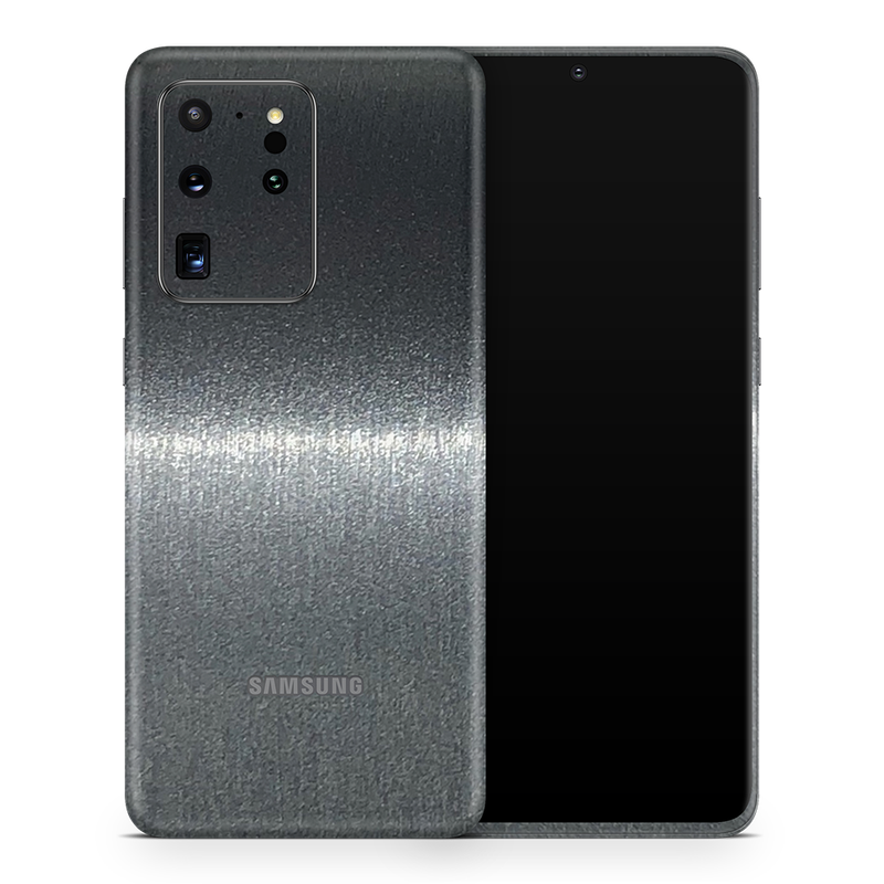 SkinNit Decal Sticker Skin Samsung Galaxy S20 Ultra Brushed Steel (Decal Skin)