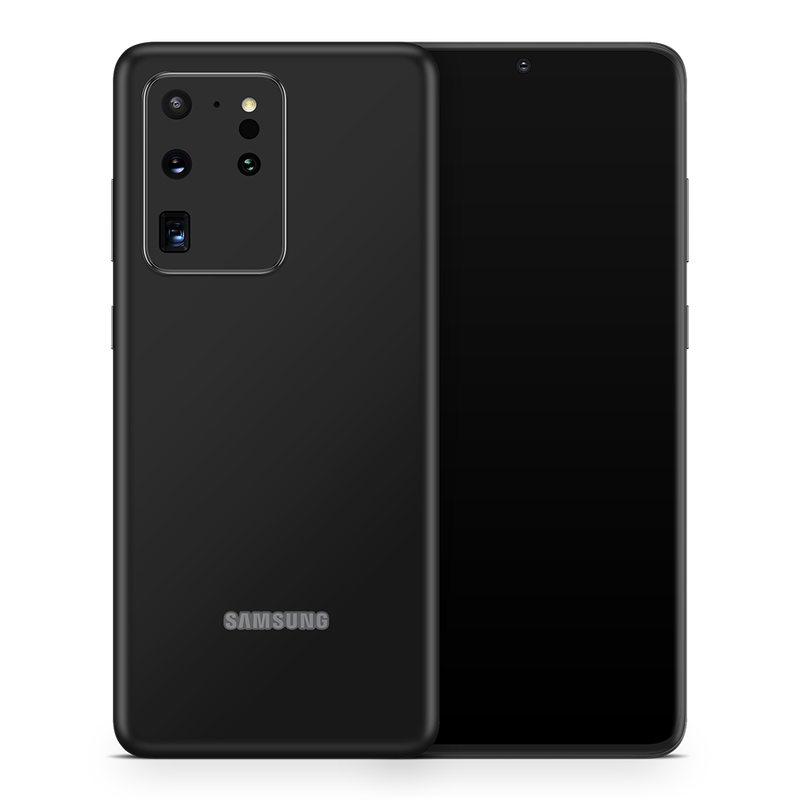 SkinNit Decal Sticker Skin Samsung Galaxy S20 Ultra Matte Black (Decal Skin)
