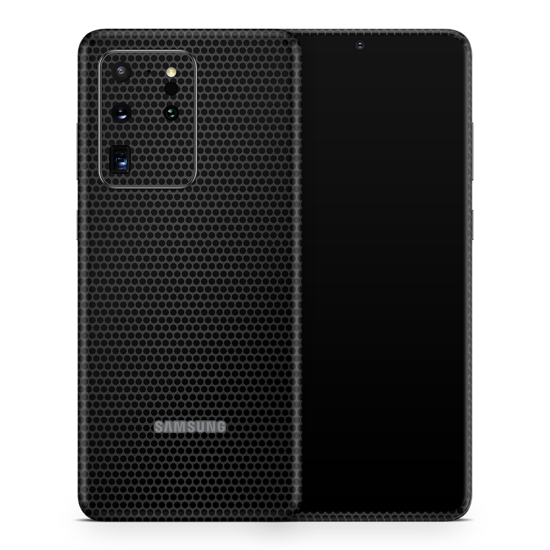 SkinNit Decal Sticker Skin Samsung Galaxy S20 Ultra Matrix Black (Decal Skin)