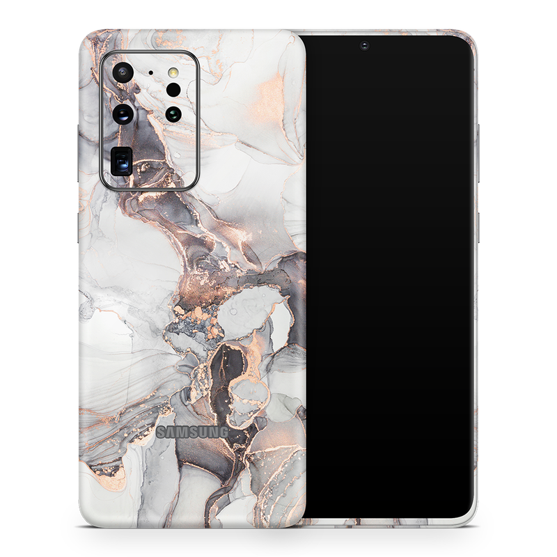 SkinNit Decal Sticker Skin Samsung Galaxy S20 Ultra Marble Mystic (Decal Skin)