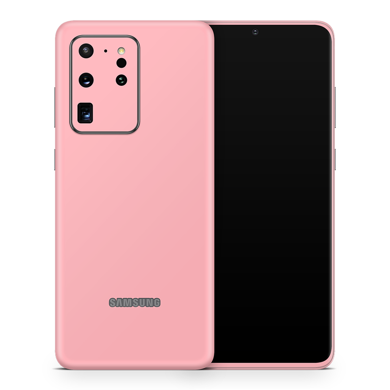 SkinNit Decal Sticker Skin Samsung Galaxy S20 Ultra Pastel Pink (Decal Skin)