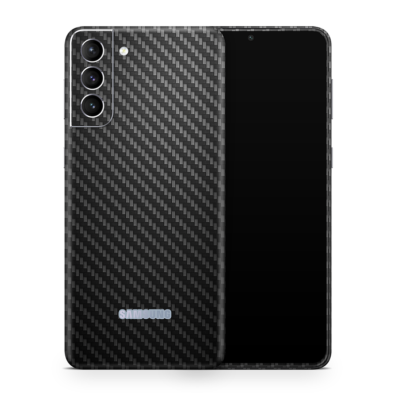 SkinNit Decal Sticker Skin Samsung Galaxy S23 Plus Carbon Fiber Black