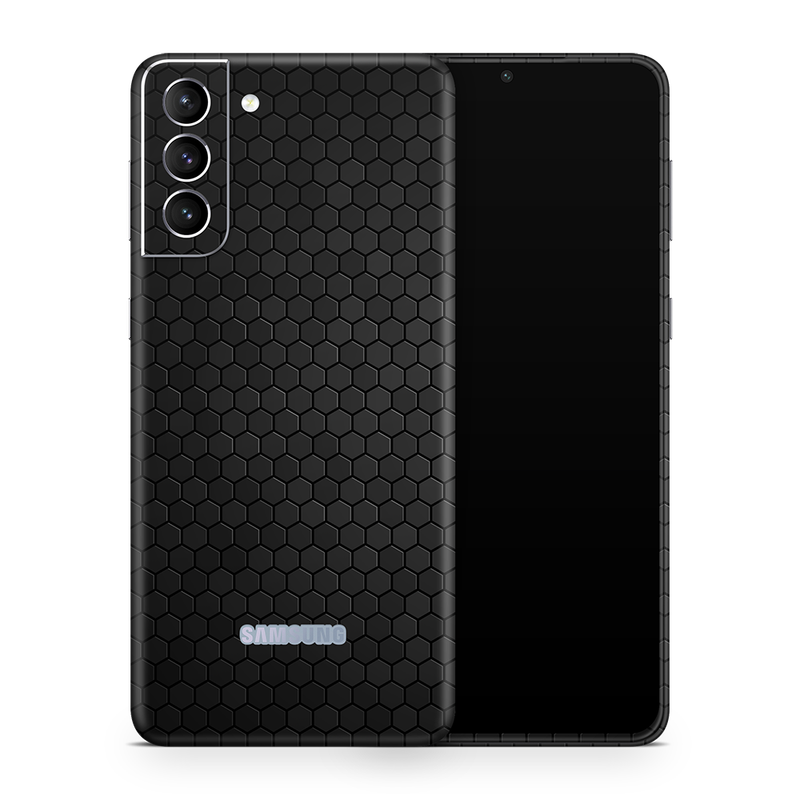 SkinNit Decal Sticker Skin Samsung Galaxy S22 Plus Honeycomb Black