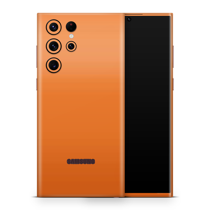 SkinNit Decal Sticker Skin Samsung Galaxy S23 Ultra Orange
