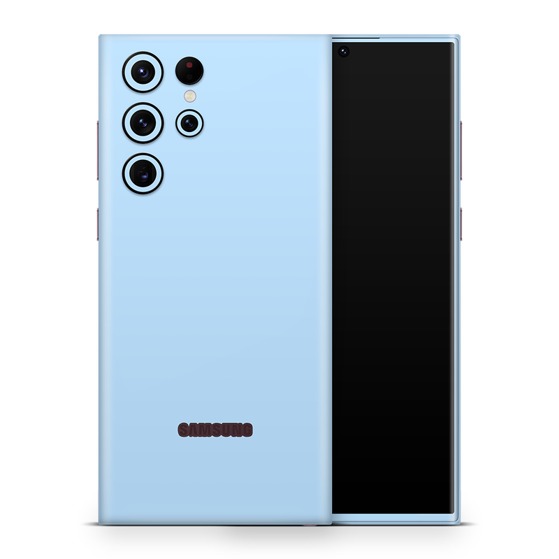 SkinNit Decal Sticker Skin Samsung Galaxy S23 Ultra Pastel Blue