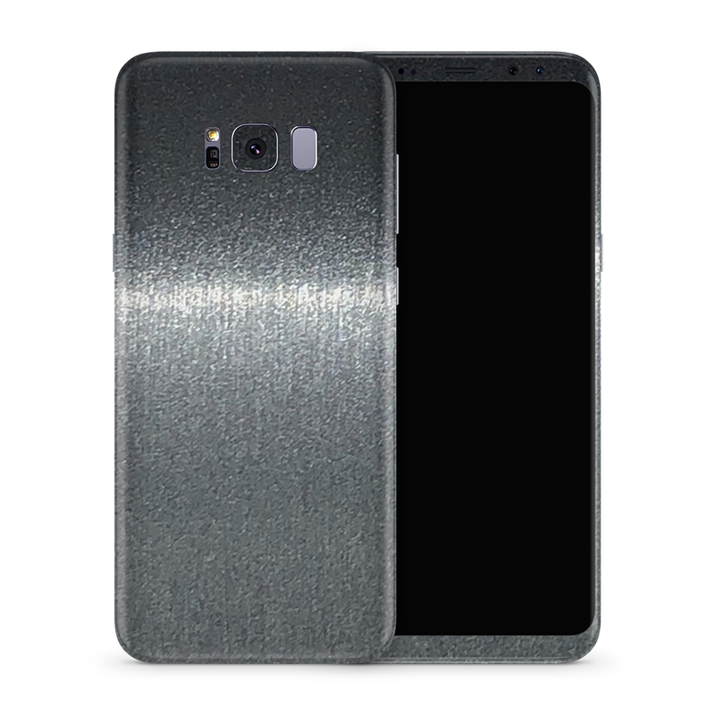 SkinNit Decal Sticker Skin Samsung Galaxy S8 Plus Brushed Steel (Decal Skin)