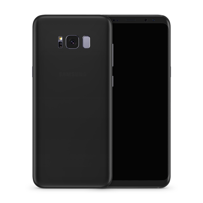 SkinNit Decal Sticker Skin Samsung Galaxy S8 Matte Black (Decal Skin)