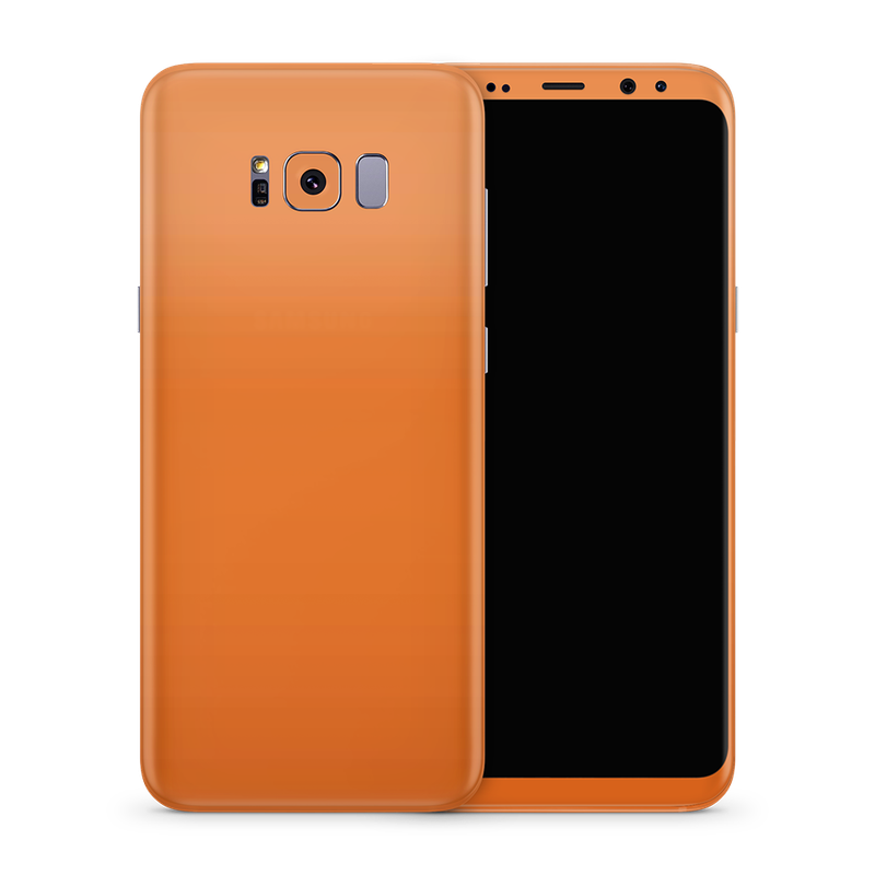 SkinNit Decal Sticker Skin Samsung Galaxy S8 Orange (Decal Skin)