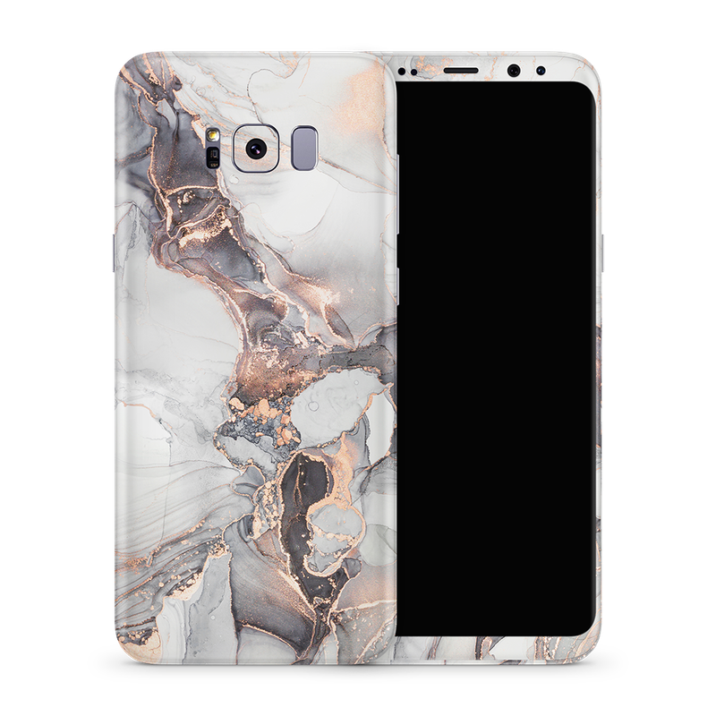 SkinNit Decal Sticker Skin Samsung Galaxy S8 Plus Marble Mystic (Decal Skin)
