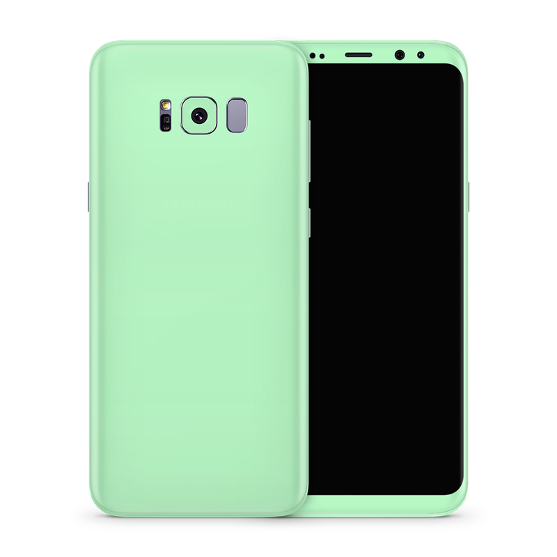 SkinNit Decal Sticker Skin Samsung Galaxy S8 Pastel Green (Decal Skin)