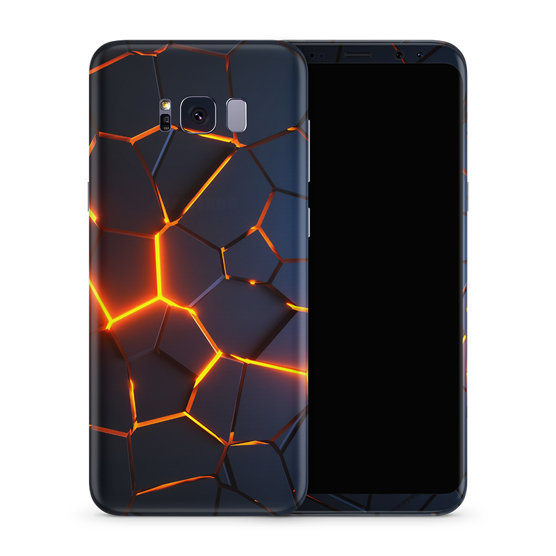 SkinNit Decal Sticker Skin Samsung Galaxy S8 Premium Lava (Decal Skin)