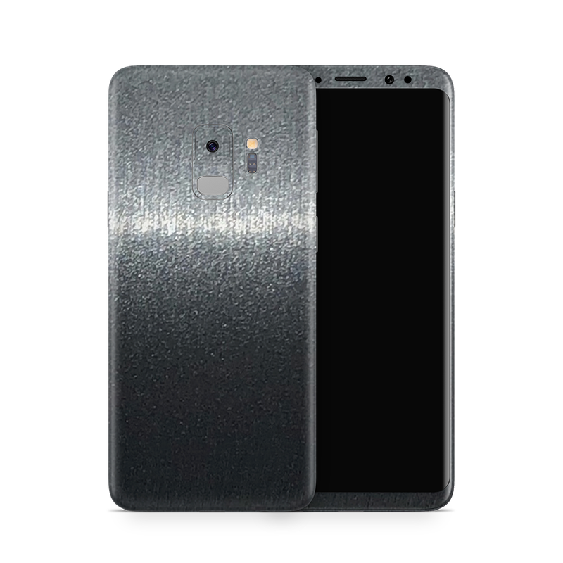 SkinNit Decal Sticker Skin Samsung Galaxy S9 Brushed Steel (Decal Skin)